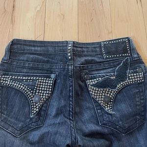 Robin’s jean with Swarovski crystals